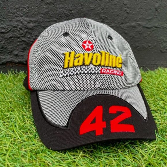 Vintage Y2K Havoline Racing Hat | Jamie McMurray #42 NASCAR Mesh Trucker Cap - Picture 1 of 5